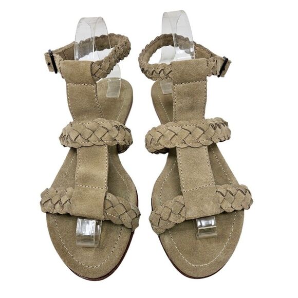 TRUE RELIGION Braided Leather Sandals Handmade Ankle Strap Boho Festival - Picture 5 of 9